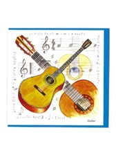 NOTELETS Acoustic Guitar Design (Pack of 5)
