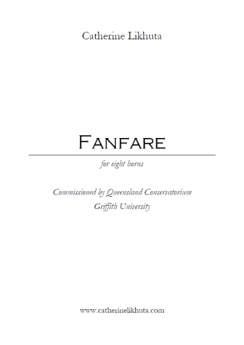 FANFARE (score & parts)