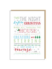 CHRISTMAS CARD 'Twas The Night Before Christmas