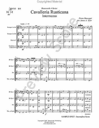 CAVALLERIA RUSTICANA Intermezzo