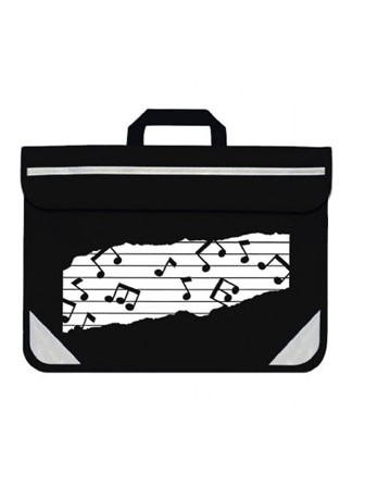 MUSIC BAG DUO Music Notes (Black)