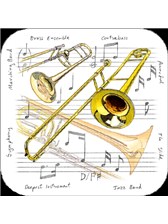 COASTERS Trombone (Pack of 4)