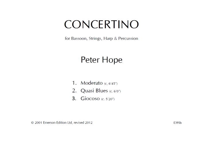 CONCERTINO (full score)