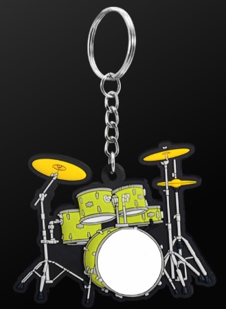 INSTRUMENT KEYRING Drum Set (Green)