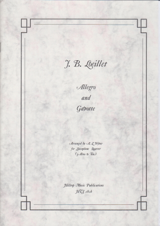 ALLEGRO AND GAVOTTE score & parts