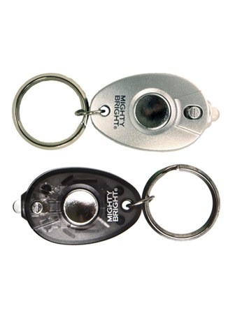 MIGHTY BRIGHT Keychain Light Twin Pack (Black/Silver)