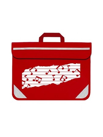 MUSIC BAG DUO Music Notes (Red)