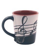 LATTE MUG Music Notes
