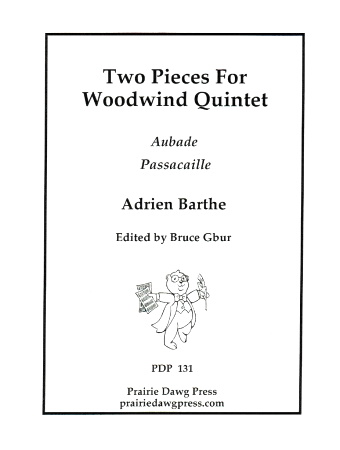 TWO PIECES FOR WOODWIND QUINTET (score & parts)