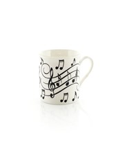 MUG Music Notes (Black on White)