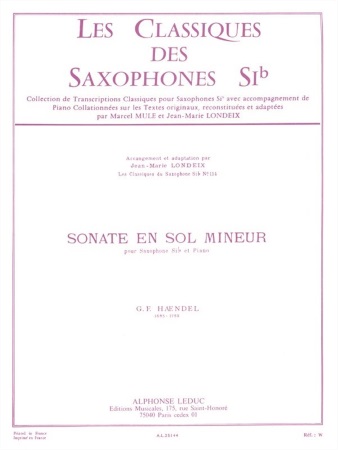 SONATA in G minor Op.1 No.6