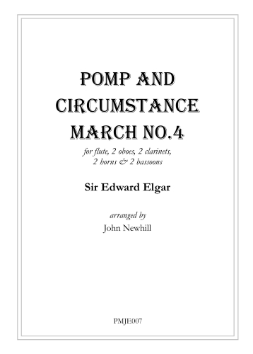 POMP AND CIRCUMSTANCE MARCH No.4 (set of parts)