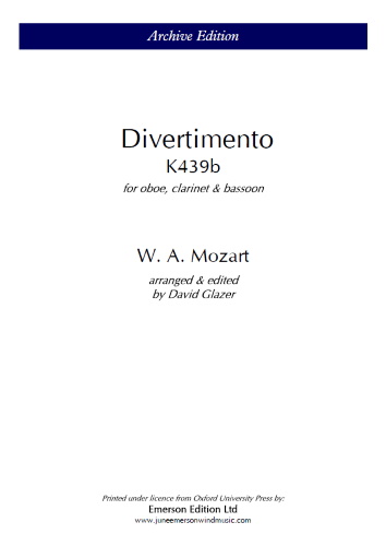 DIVERTIMENTO K439b (set of parts)