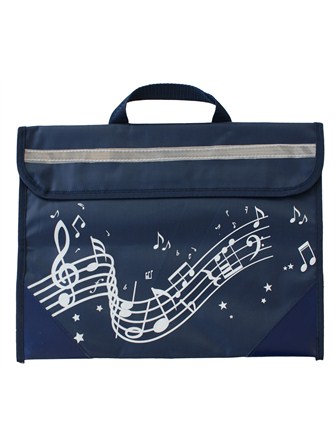 MUSIC BAG Wavy Stave (Navy Blue)