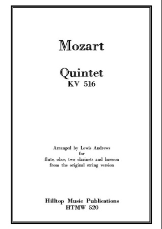 QUINTET in C minor KV516 (score & parts)