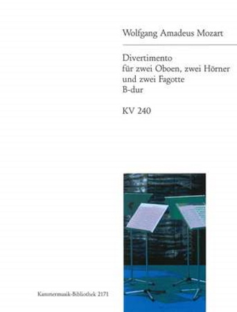 DIVERTIMENTO No.9 in Bb major KV240 (parts only)