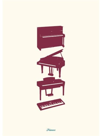 GREETING CARD Pianos