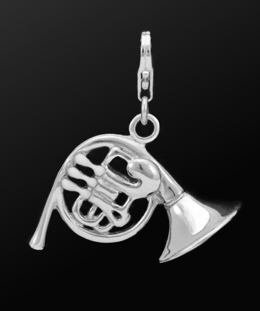 STERLING SILVER CHARM French Horn