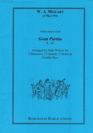 FOUR MOVEMENTS FROM GRAN PARTITA K361 (score & parts)