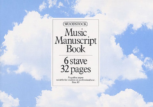 MANUSCRIPT PAPER 6-Stave, 32 Pages (A5L stitched)