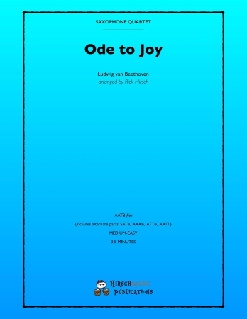 ODE TO JOY (score & parts)