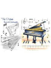 GREETINGS CARD Piano Design (7in x 5in)