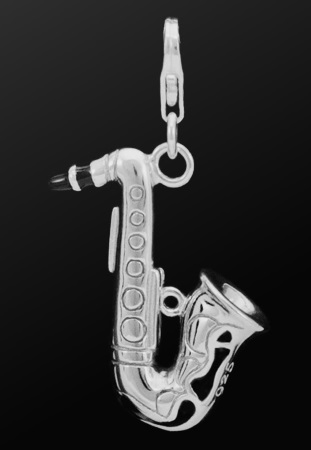 STERLING SILVER CHARM Saxophone