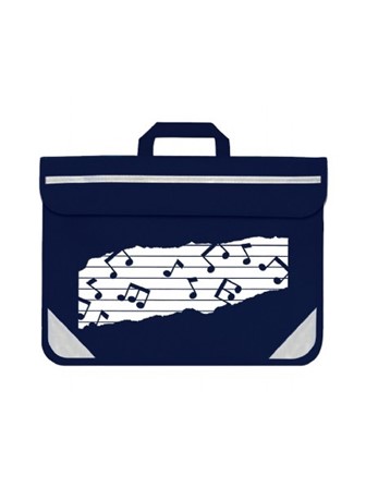 MUSIC BAG DUO Music Notes (Navy)