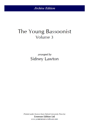 THE YOUNG BASSOONIST Volume 3