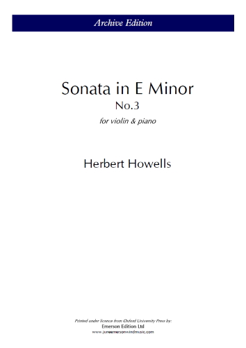 SONATA No.3 in E minor Op.38