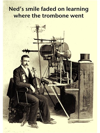 GREETINGS CARD Where the Trombone Went