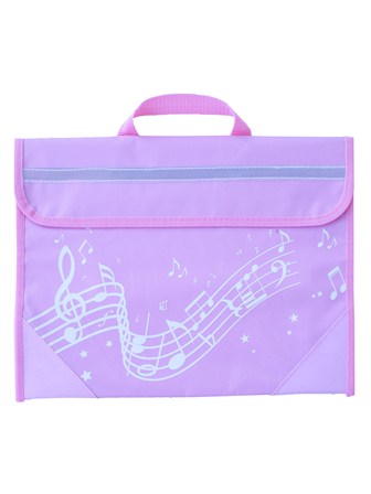 MUSIC BAG Wavy Stave (Pink)