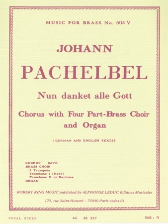 NUN DANKET ALLE GOTT (vocal score)
