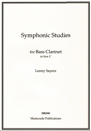 SYMPHONIC STUDIES for Bass Clarinet