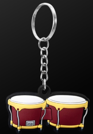 INSTRUMENT KEYRING Bongo (Brown)