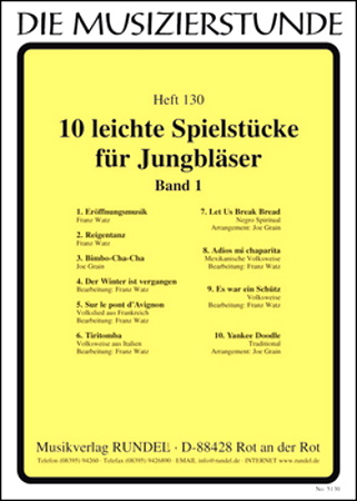 10 EASY PIECES FOR YOUNG PLAYERS Book 1