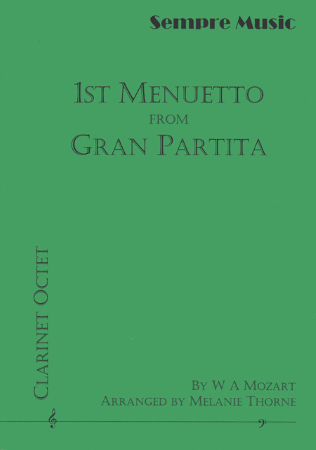 1ST MENUETTO from Gran Partita, K361 (score & parts)