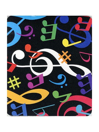 MOUSE MAT Multicolour Musical Notes