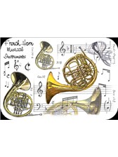 PLACEMATS French Horn (Pack of 4)