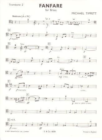 FANFARE No.1 (Trombone 2)