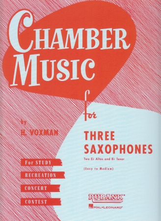 CHAMBER MUSIC for three saxophones playing score