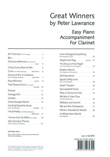 GREAT WINNERS Easy Piano Accompaniment