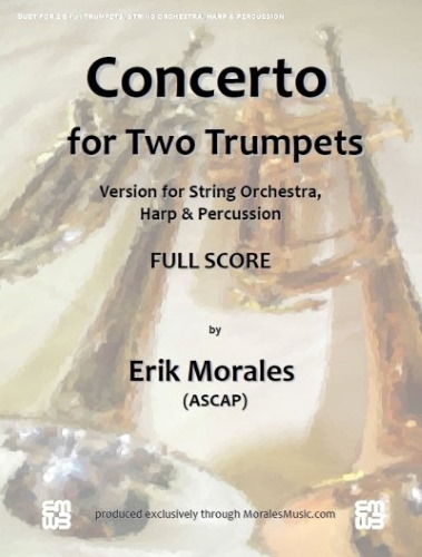 CONCERTO for Two Trumpets & String Orchestra (score)