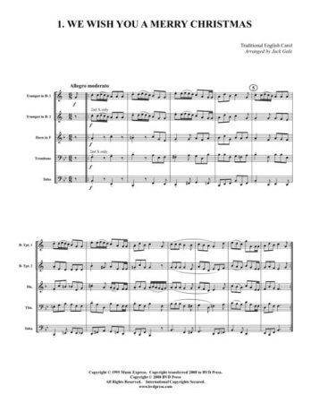 12 CHRISTMAS CAROLS (score & parts)
