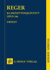 CLARINET QUINTET in A major Op.146 Study Score (Urtext)