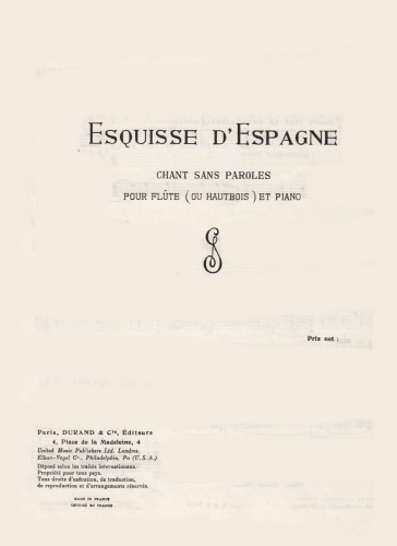 ESQUISSE D'ESPAGNE