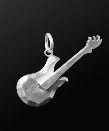 STERLING SILVER PENDANT Electric Guitar