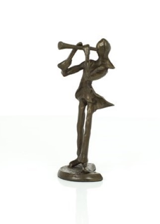 COPPER FIGURINE Clarinet Player