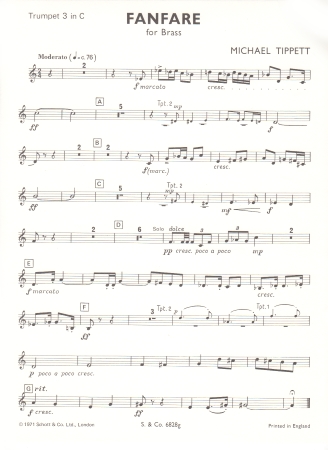FANFARE No.1 (Trumpet 3)