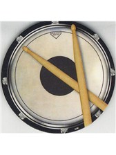 DRINKS COASTER Circular Drum Practice Pad